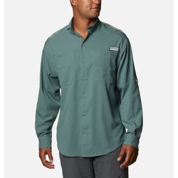 Columbia Overhemd Heren, PFG Tamiami II Long Sleeve Groen, 08USFGHMO